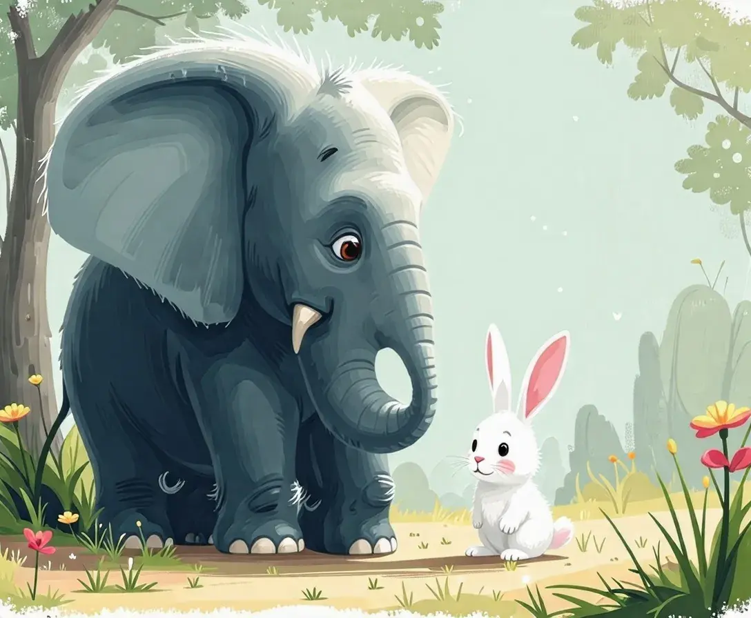 The Elephant and the Bunny - StoryBee AI