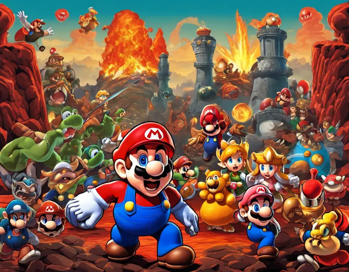 Super Mario and the Lava Rescue - StoryBee AI
