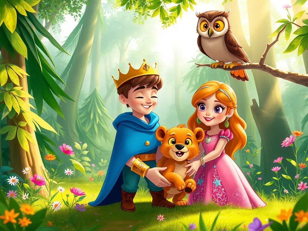 Prince Tiermo and the Lost Lion Cub - StoryBee AI