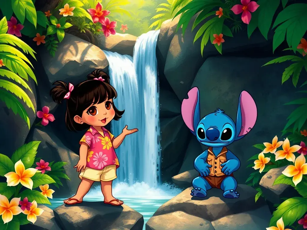 Lilo & Stitch: The Sparkling Starfish Mystery - undefined - StoryBee AI