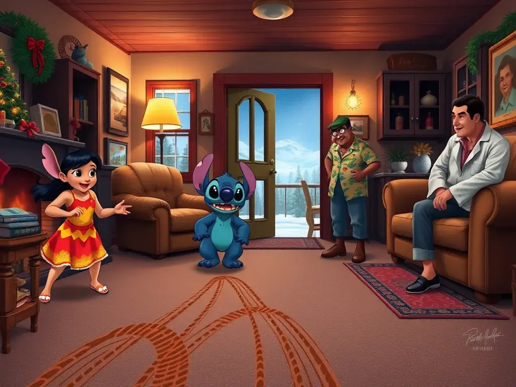 Lilo & Stitch's Christmas Caper: A Galactic Gift Hunt! - undefined - StoryBee AI