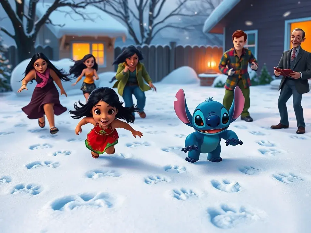 Lilo & Stitch's Christmas Caper: A Galactic Gift Hunt! - undefined - StoryBee AI