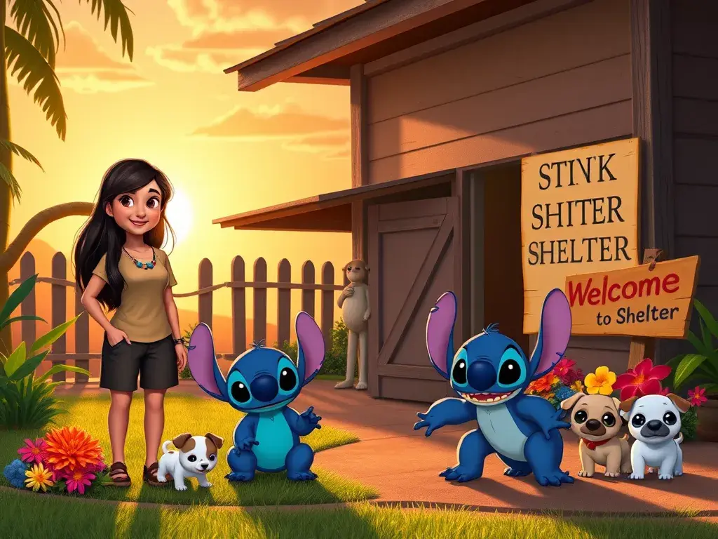 Stitch's Shelter Surprise! - undefined - StoryBee AI