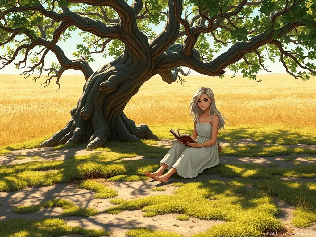 The Whispering Oak and the Weaver of Winds - StoryBee AI