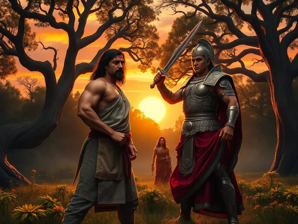 Bhima's Culinary Combat: A Pandava's Tale - StoryBee AI
