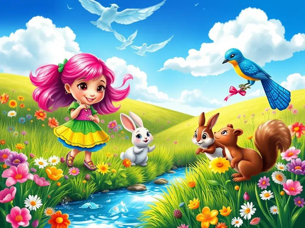 Mia's Magical Meadow Adventure - StoryBee AI