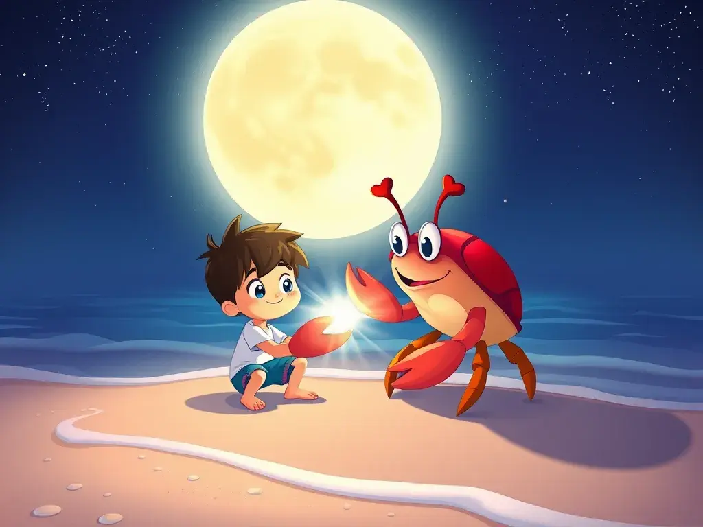 The Moonlit Shirt and the Singing Crab - StoryBee AI