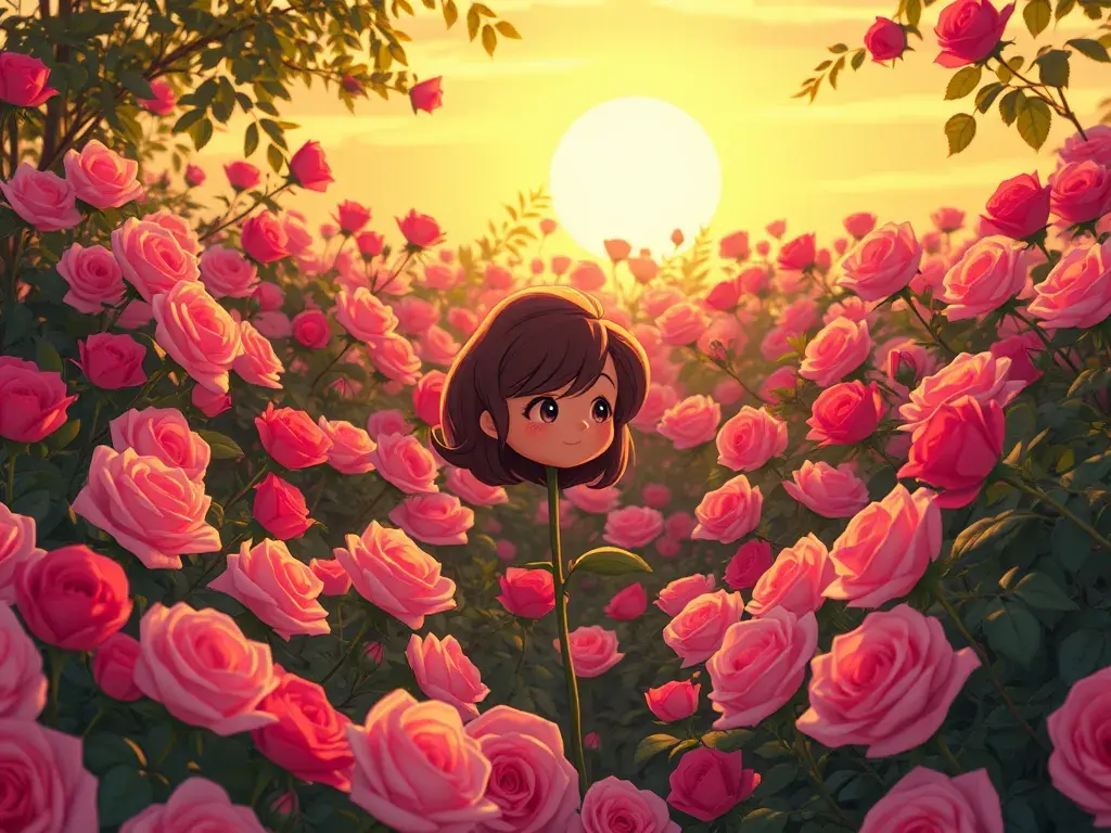 La Rose Solitaire et le Papillon Lumineux - StoryBee AI