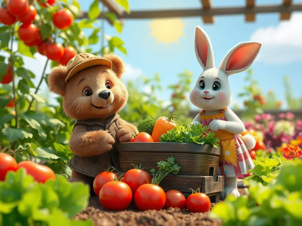 Barnaby Bear's Bountiful Garden - StoryBee AI