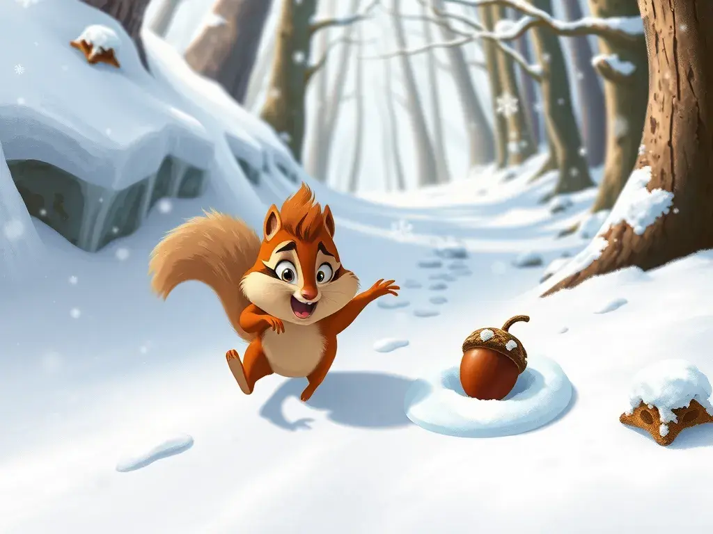 Champ's Chilly Chase: A Chipmunk's Christmas Caper - StoryBee AI