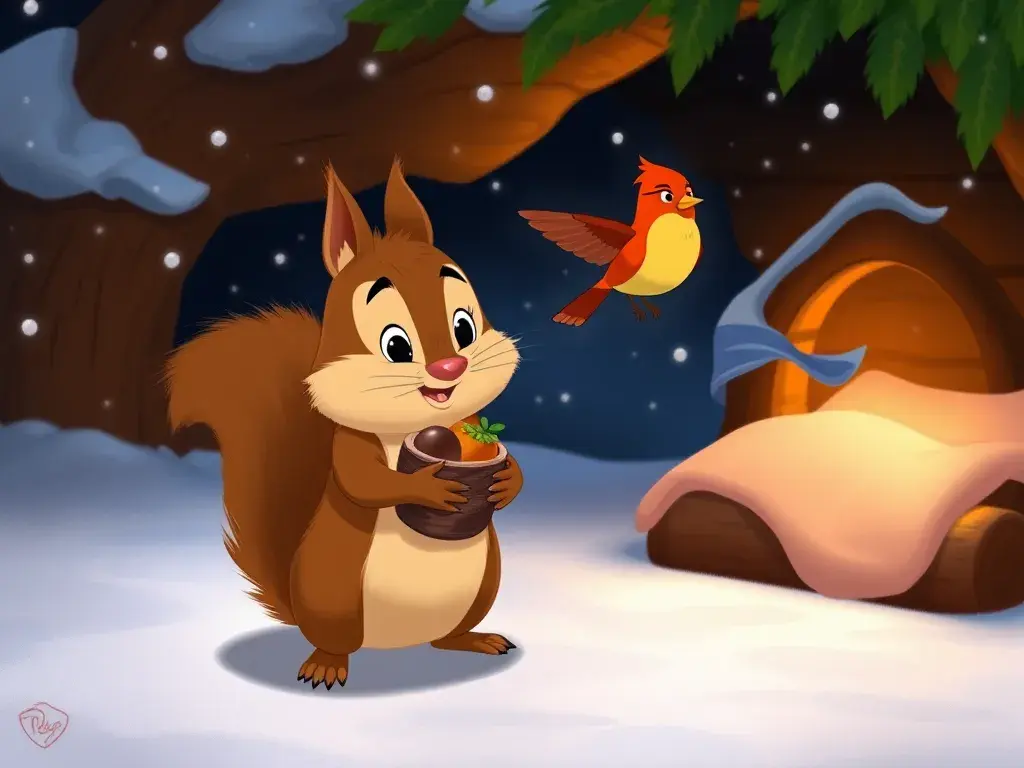 Champ's Chilly Chase: A Chipmunk's Christmas Caper - StoryBee AI