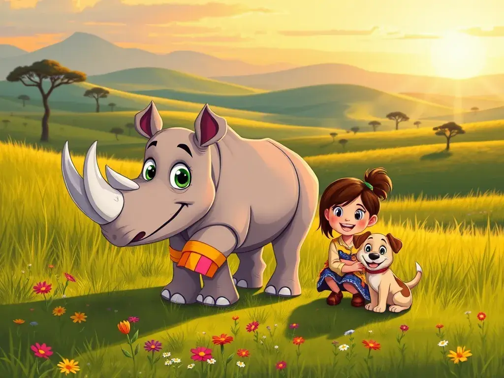 Noélia et Napoléon : Les Gardiens des Rhinocéros - undefined - StoryBee AI