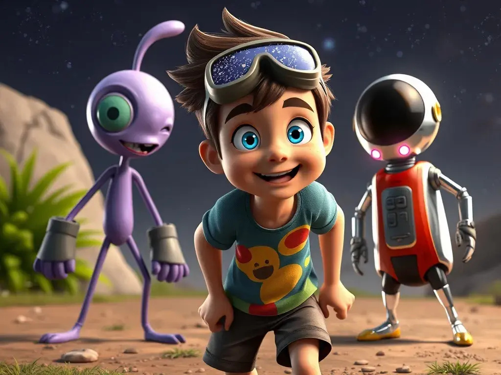 Ben-Boy, Marcus, and the Galactic Garden