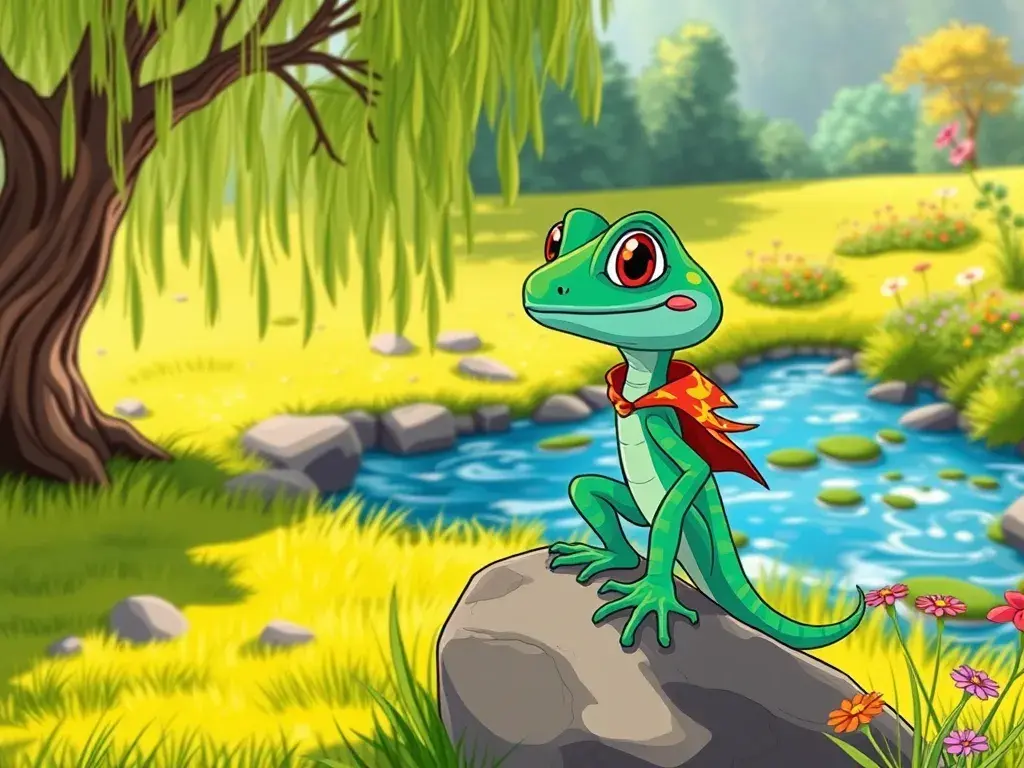 Leo's Lunar Lizard Leap: A Mantis Rescue Mission