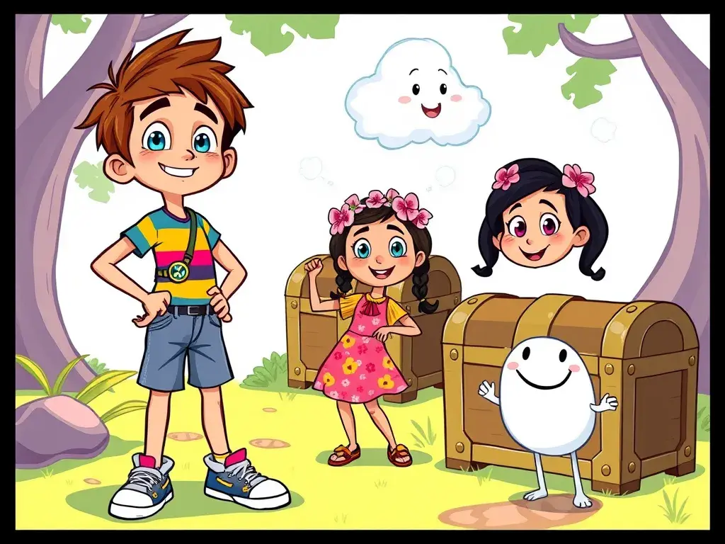 Arlo, Bina, and Cedric's Crystal Quest - undefined - StoryBee AI