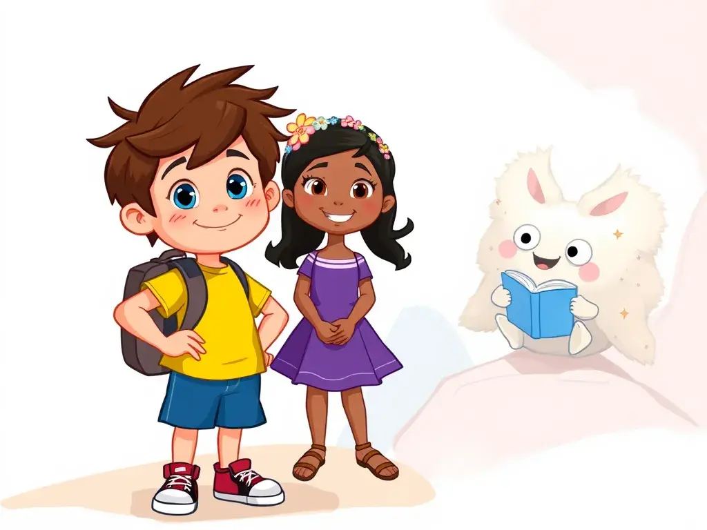 Arlo, Bina, and Cedric's Crystal Quest - undefined - StoryBee AI