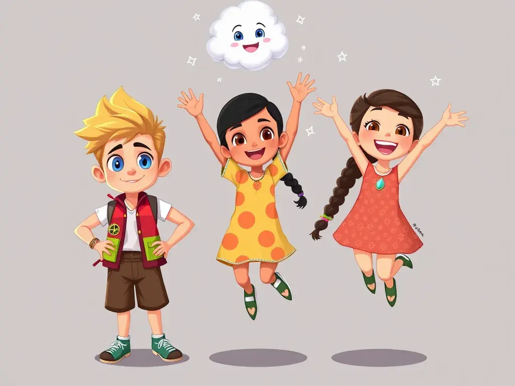 Arlo, Bina, and Cedric's Crystal Quest - undefined - StoryBee AI