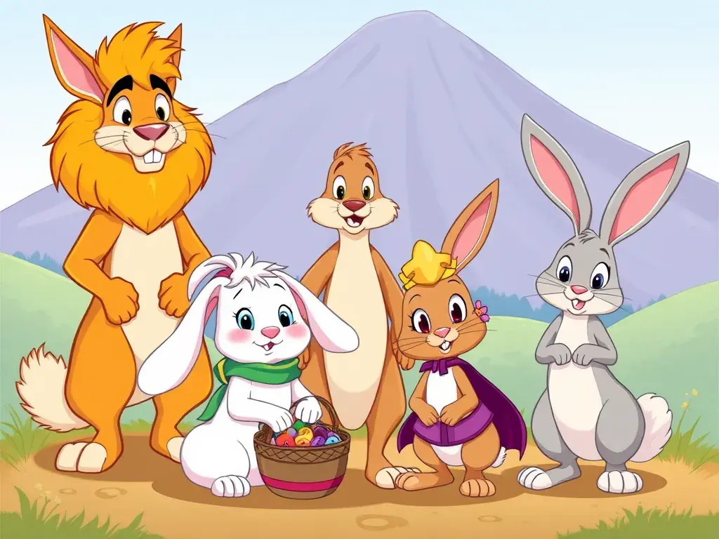 The Three Little Bunnies and the Grumpy Lion