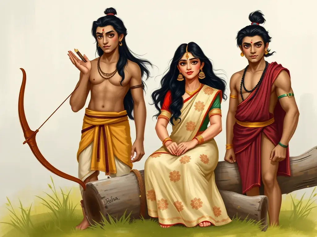 Rama's Dandaka Forest Trials: A Journey of Courage and Ingenuity - undefined - StoryBee AI