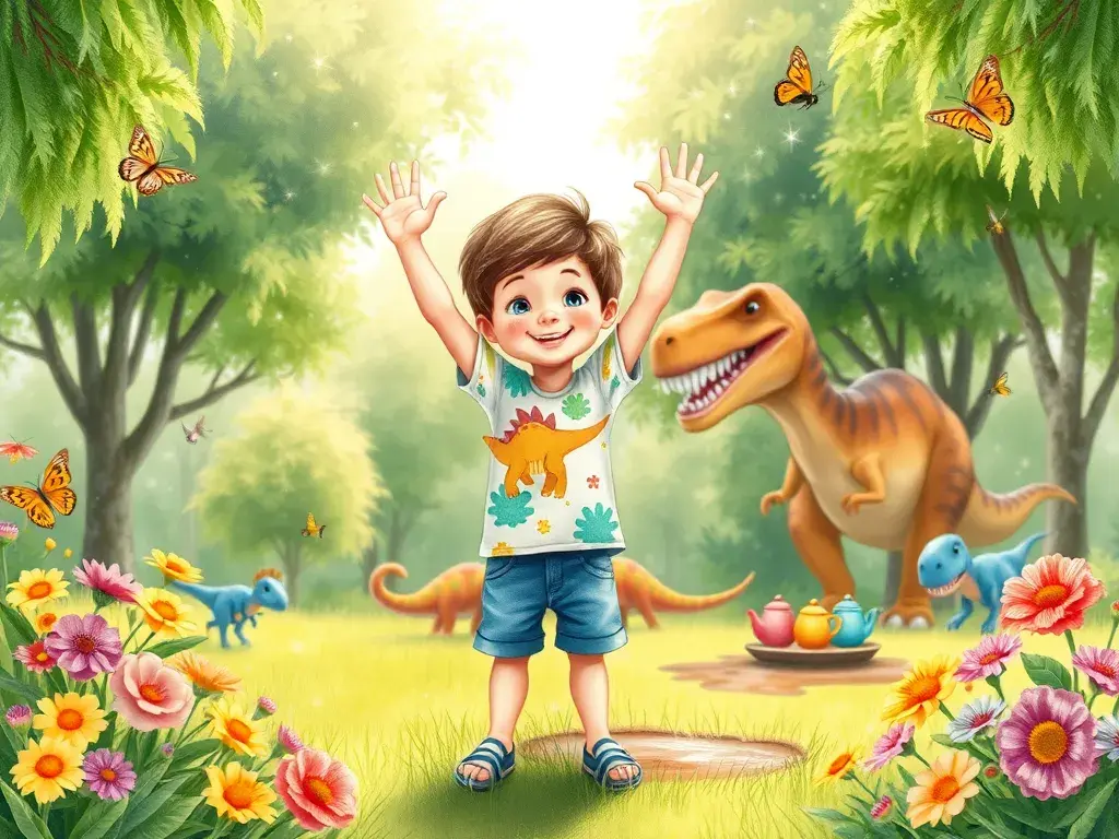 Noah and the Giggle Garden Dinosaurs