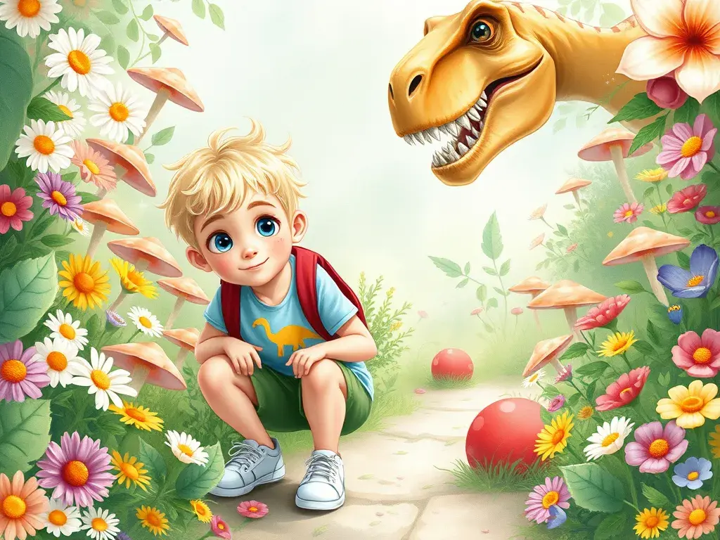 Noah and the Giggle Garden Dinosaurs - undefined - StoryBee AI