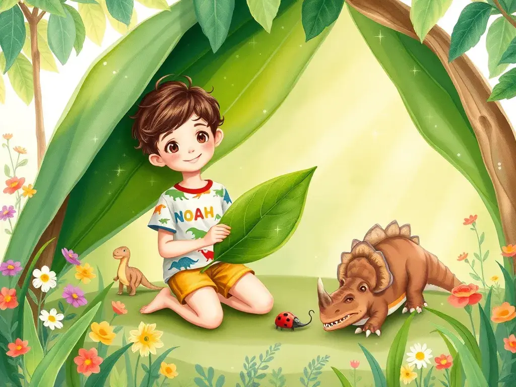 Noah and the Giggle Garden Dinosaurs - undefined - StoryBee AI