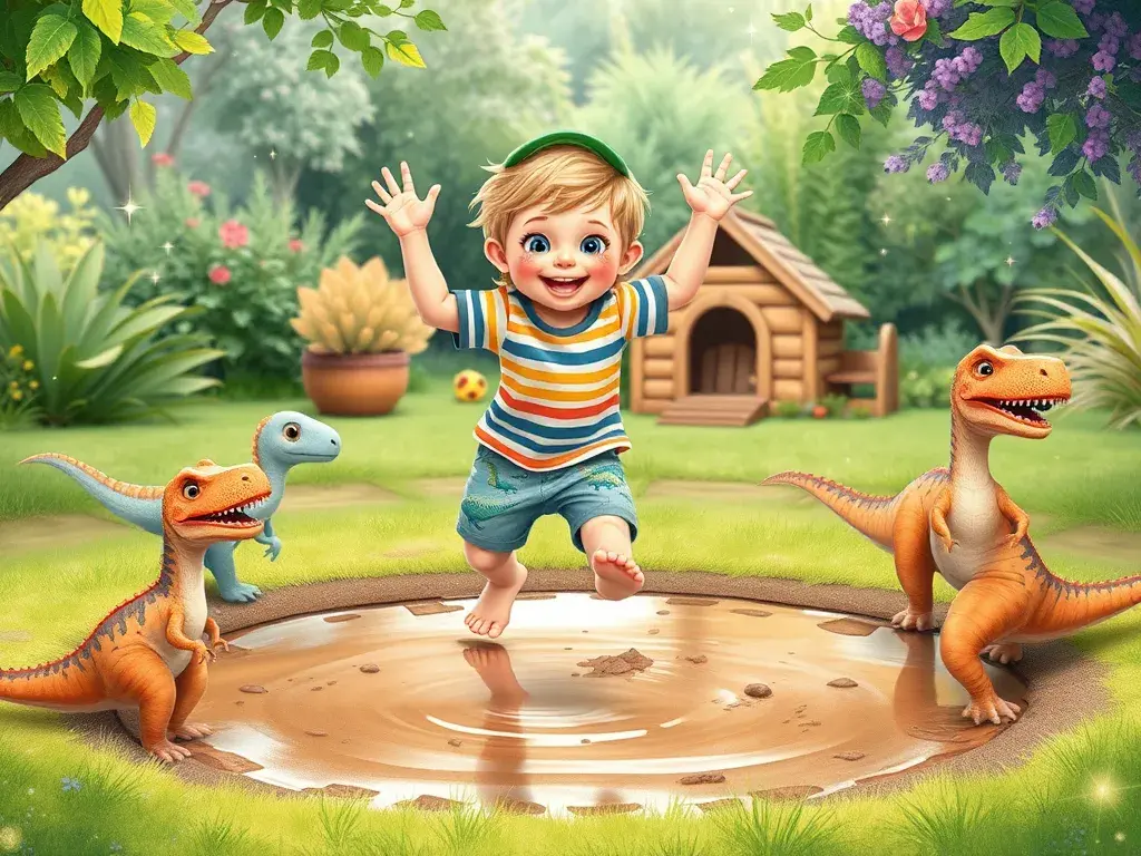Noah and the Giggle Garden Dinosaurs - undefined - StoryBee AI
