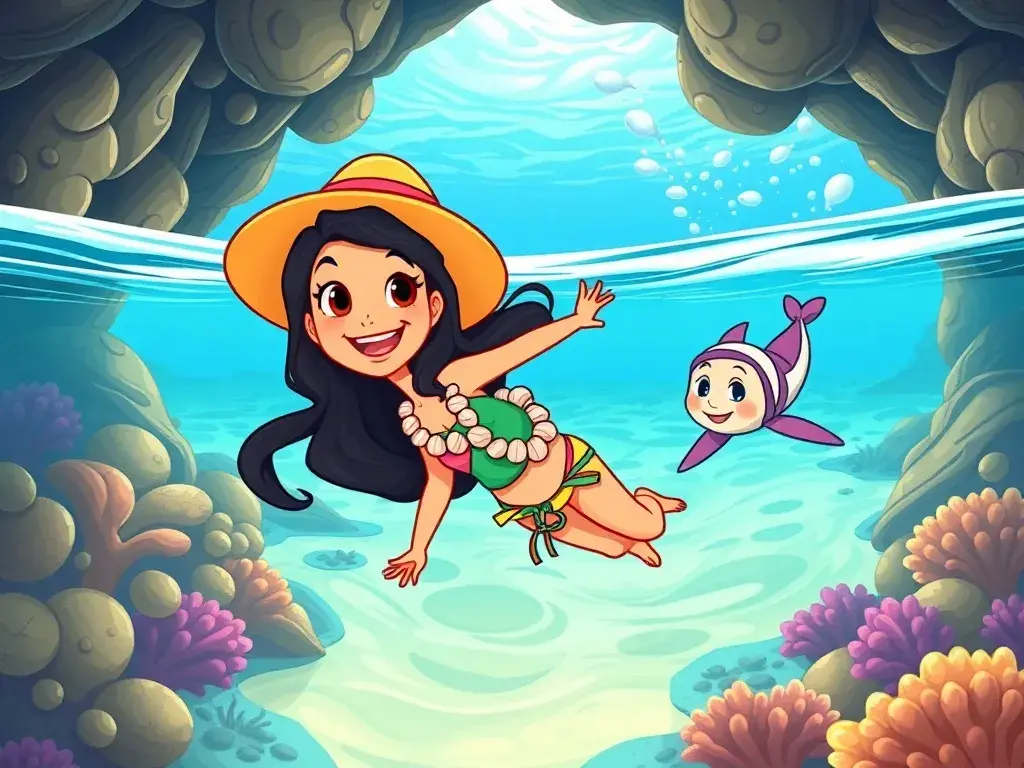 جزیره شنی و راز دلفین - undefined - StoryBee AI