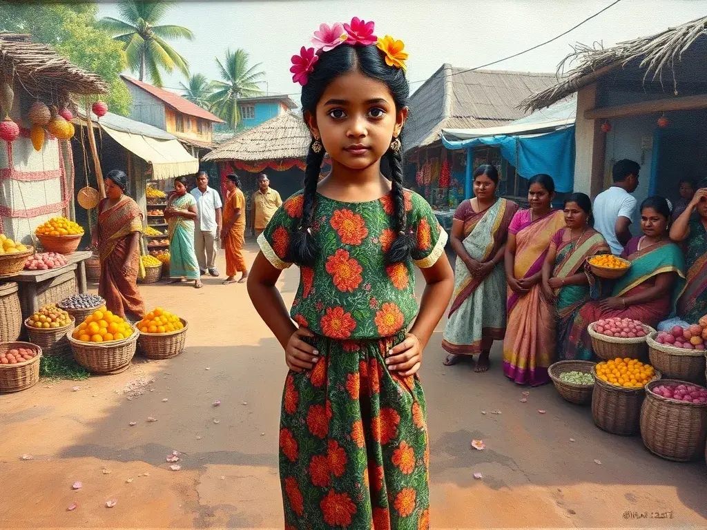 Ammu and the Pookkalam of Forgotten Kindness - undefined - StoryBee AI