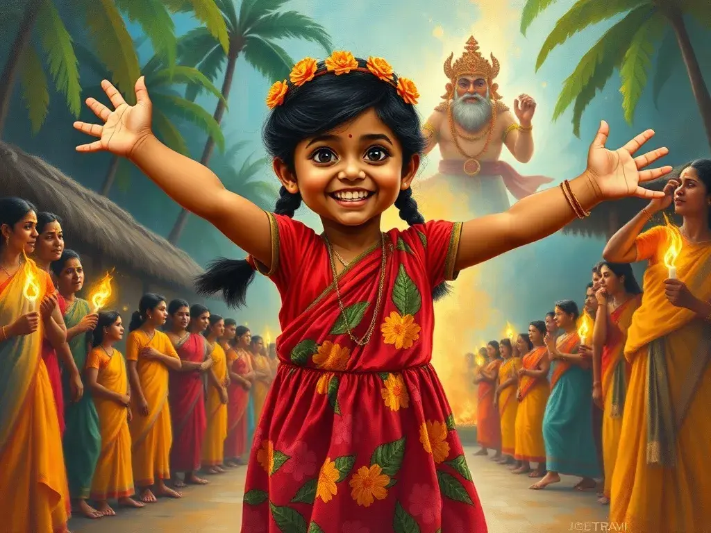 Ammu and the Pookkalam of Forgotten Kindness - undefined - StoryBee AI