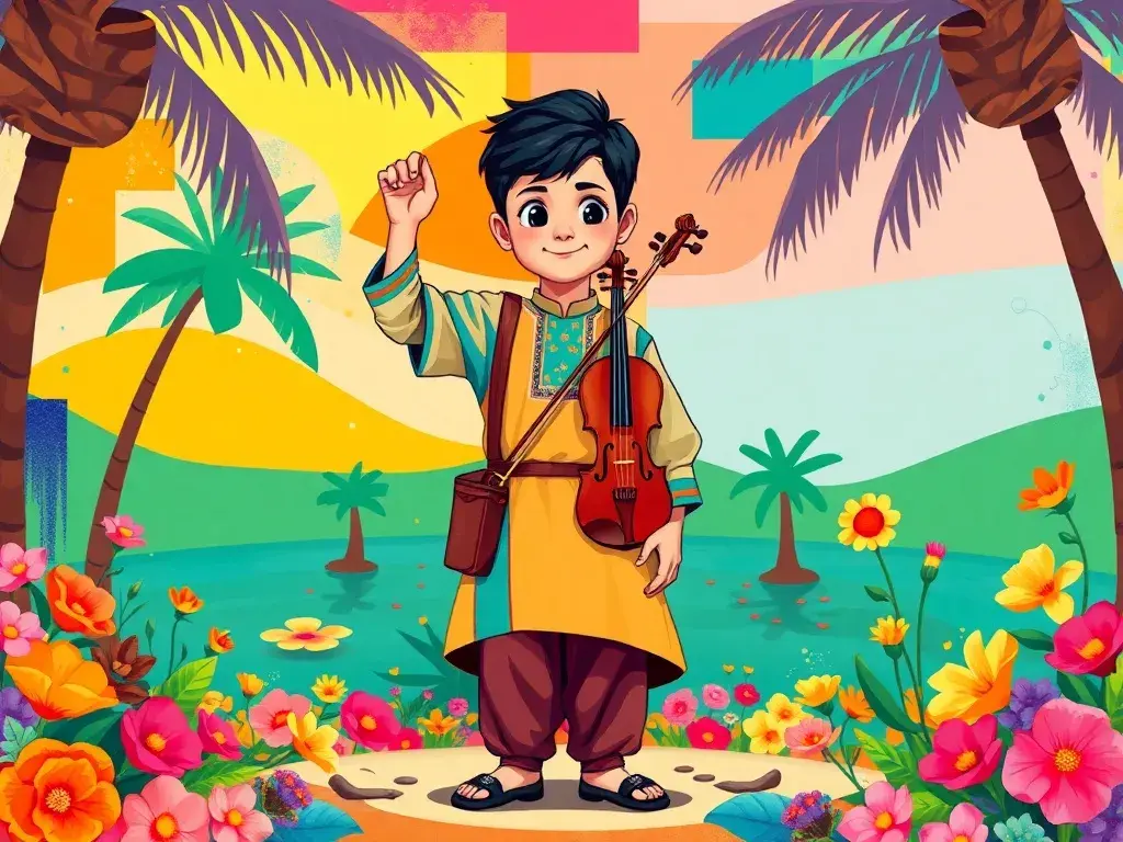 لحن أمير: مغامرة كمان النور - StoryBee AI