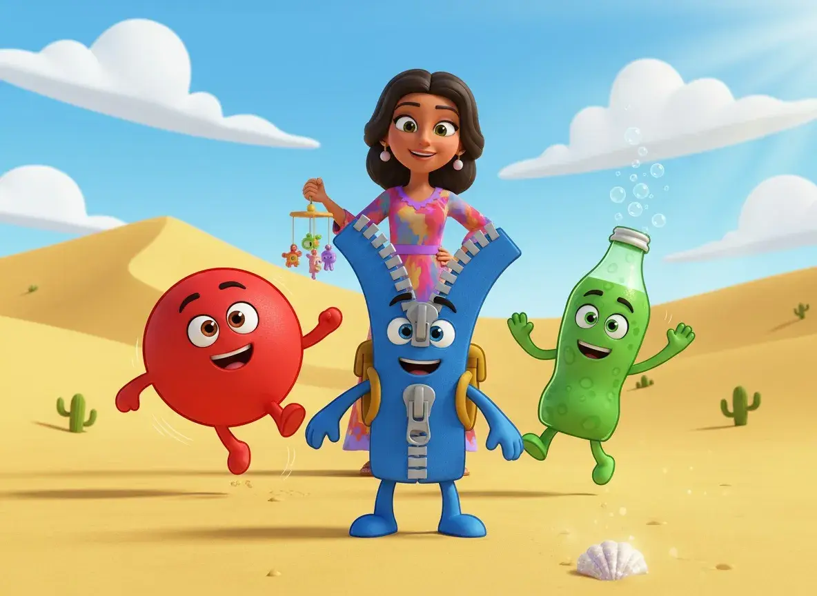 Bounce, Fizz, and Zippy's Desert Adventure