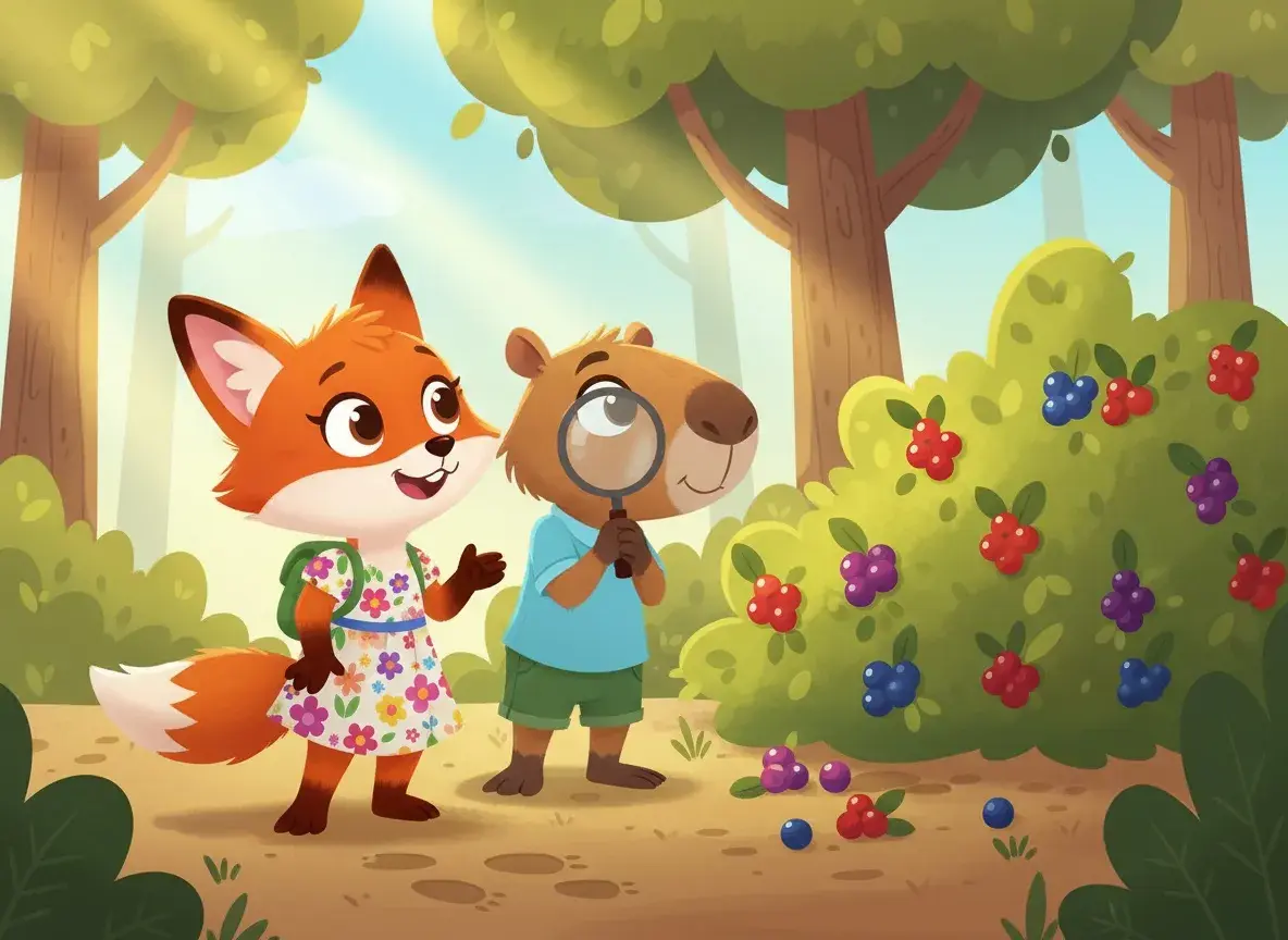 Fiona Fox and Carly Capybara's Berry Adventure - undefined - StoryBee AI