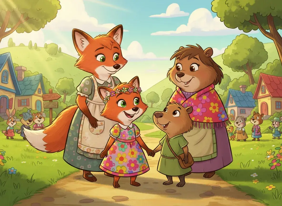 Fiona Fox and Carly Capybara's Berry Adventure - undefined - StoryBee AI