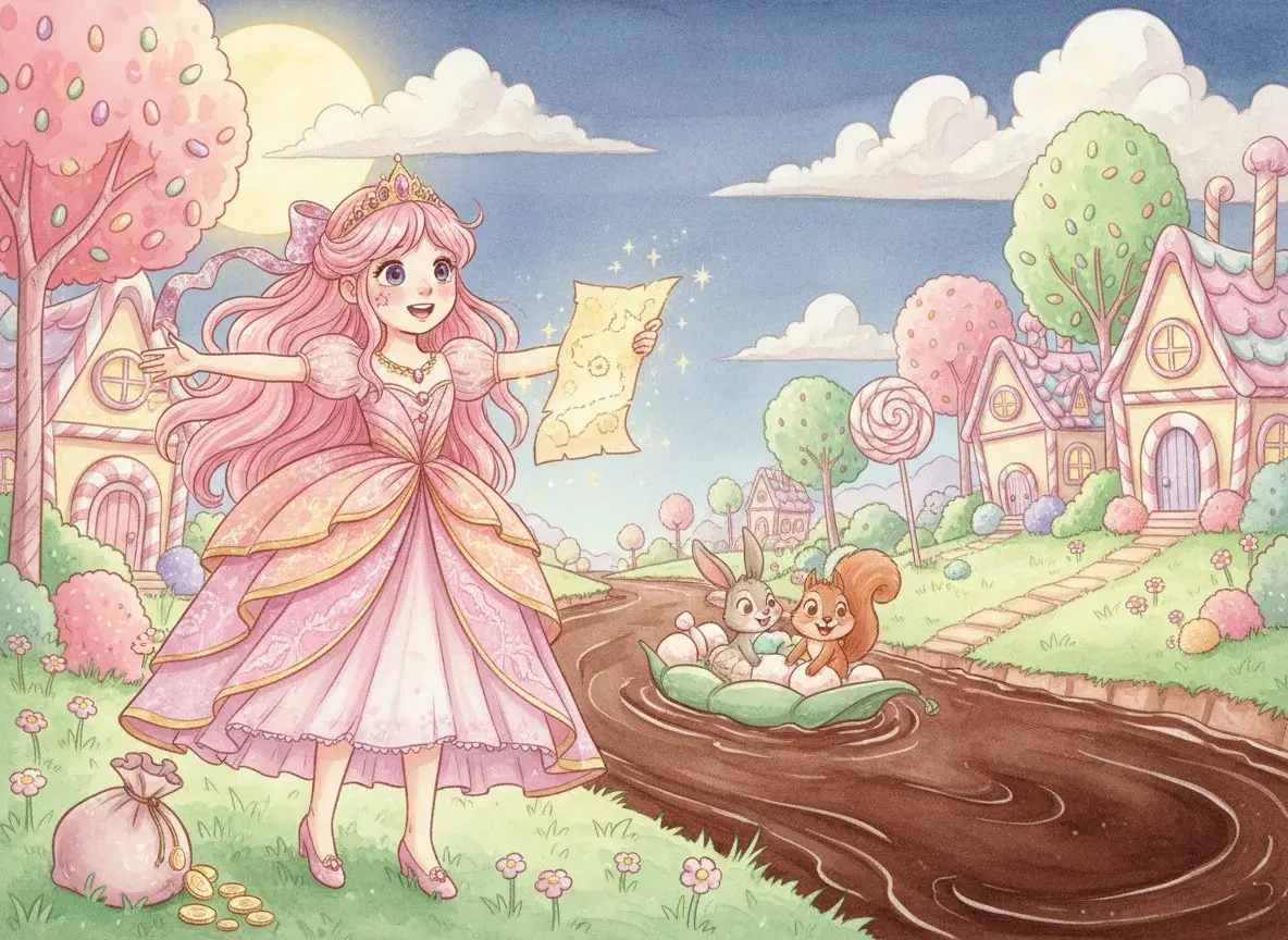 Princess Roemee and the Chocolate Gold Coins - undefined - StoryBee AI