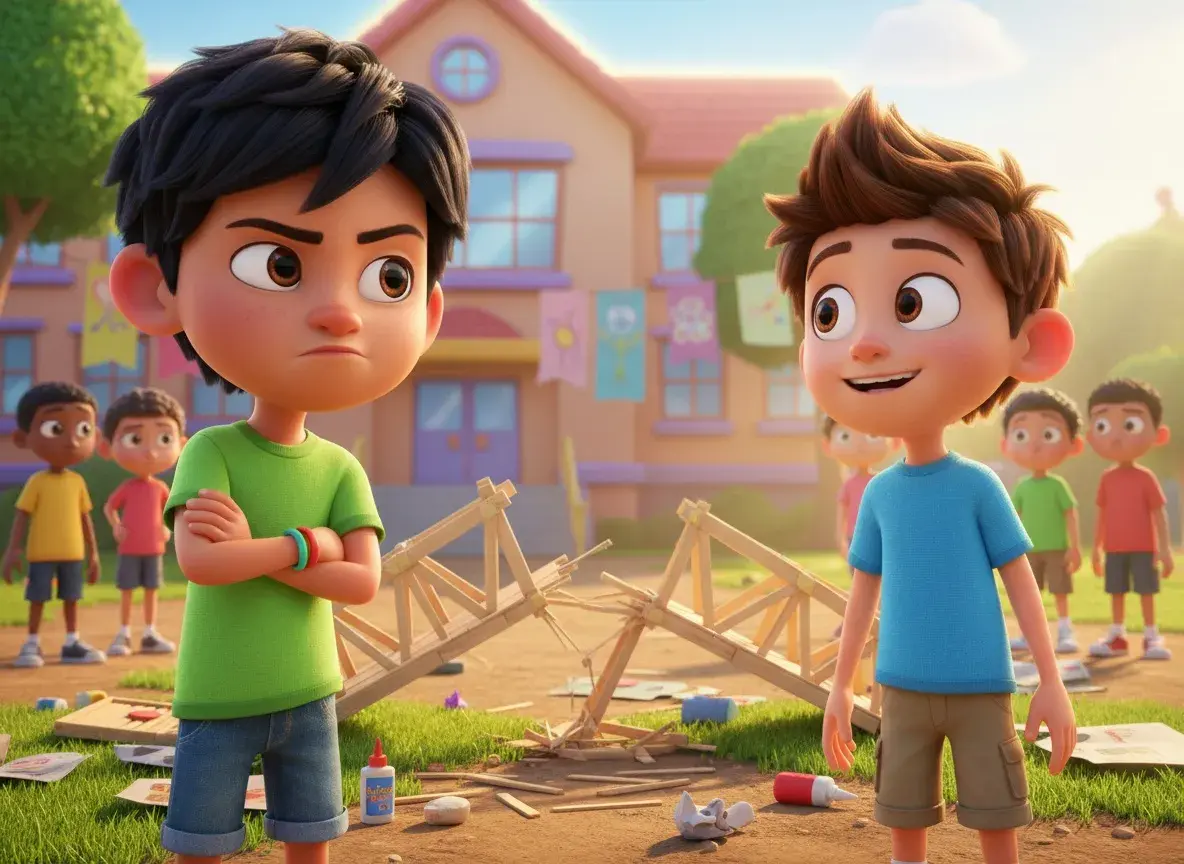 Leo and the Calm Cloud Contraption - StoryBee AI