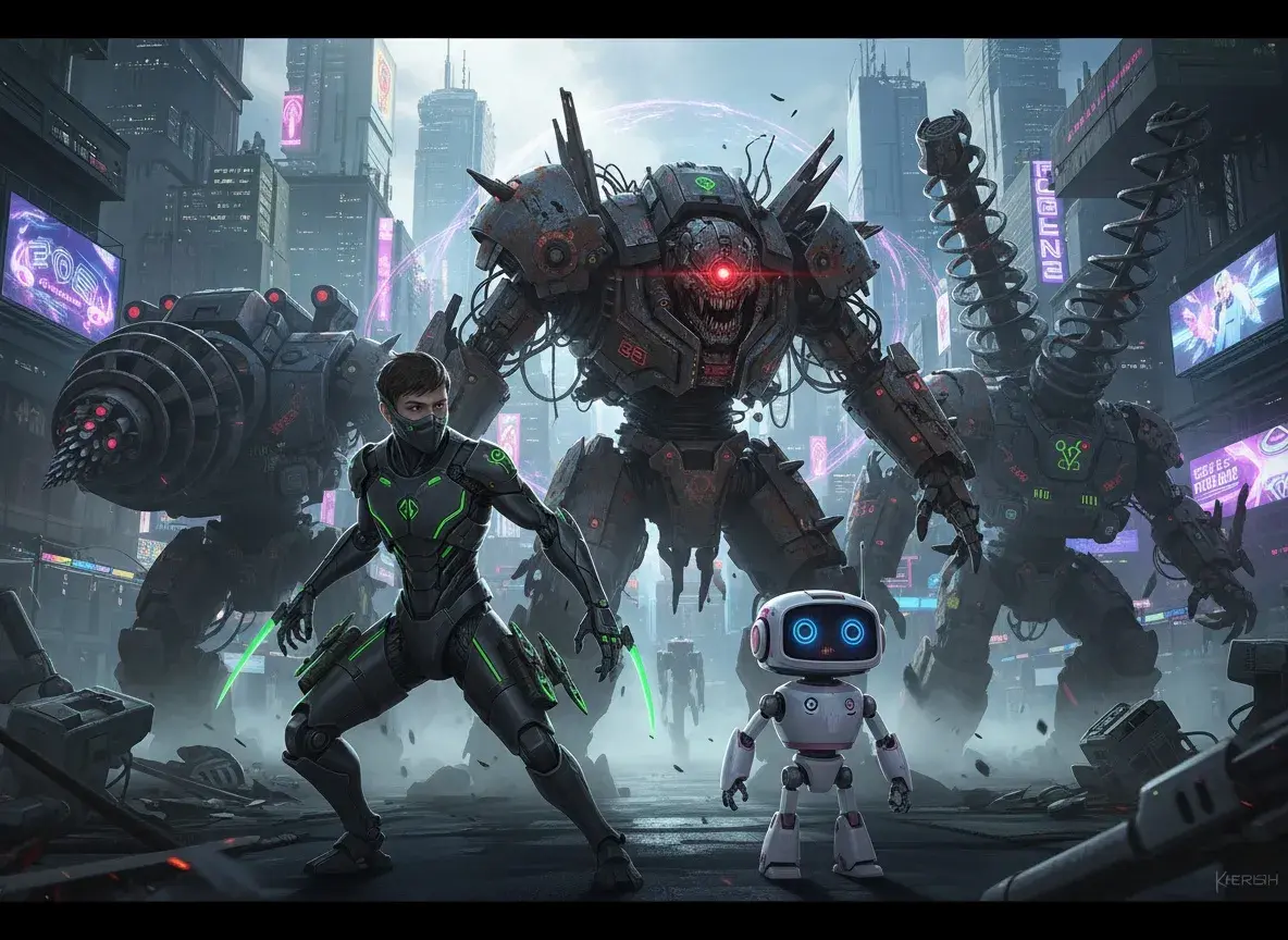 Les Ombres de Neo-Kyoto : Le Serment de Korosh - StoryBee AI