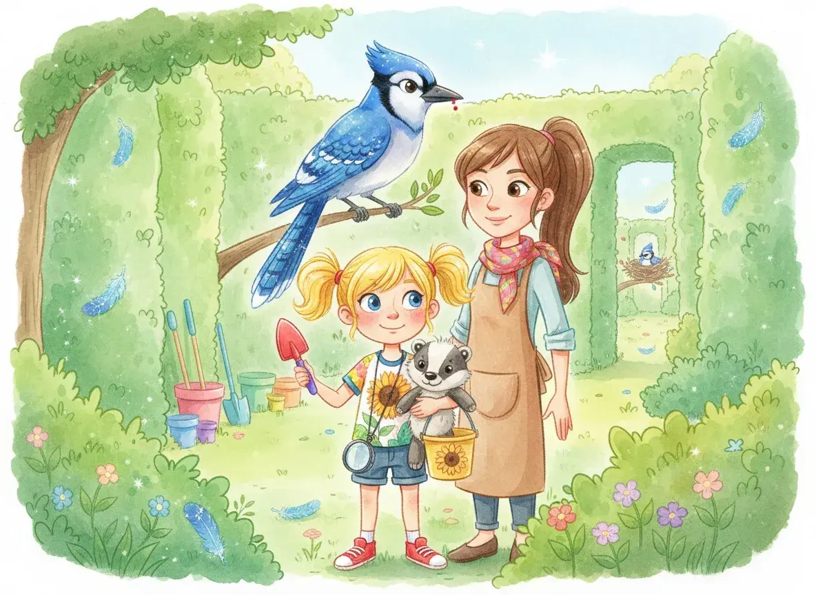 Harley's Backyard Expedition: The Case of the Missing Sparkle-berry - StoryBee AI