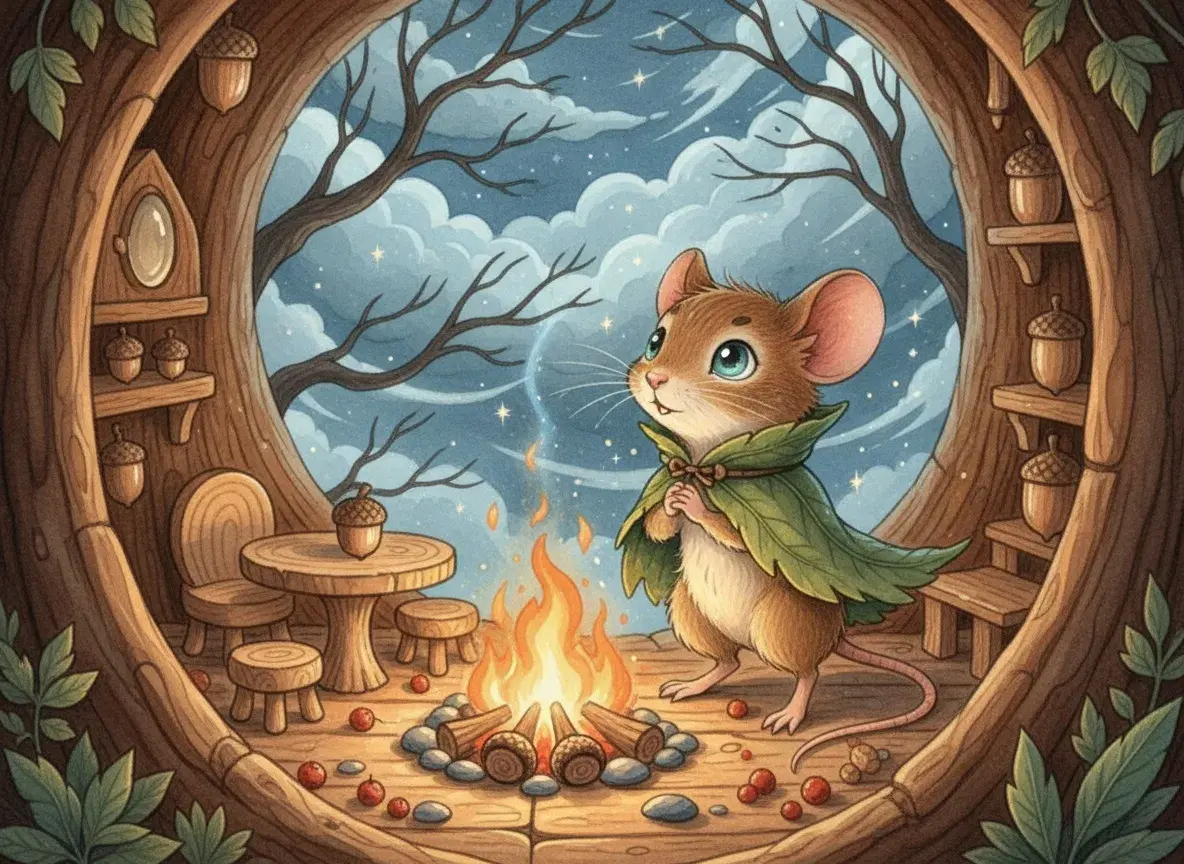 The Whispering Winds and the Brave Little Nibbler - StoryBee AI