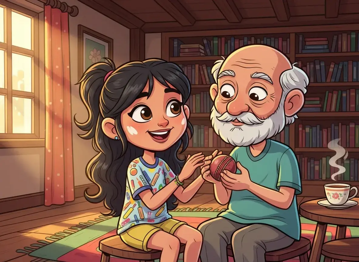 Safa's Midnight Cricket Dream - undefined - StoryBee AI