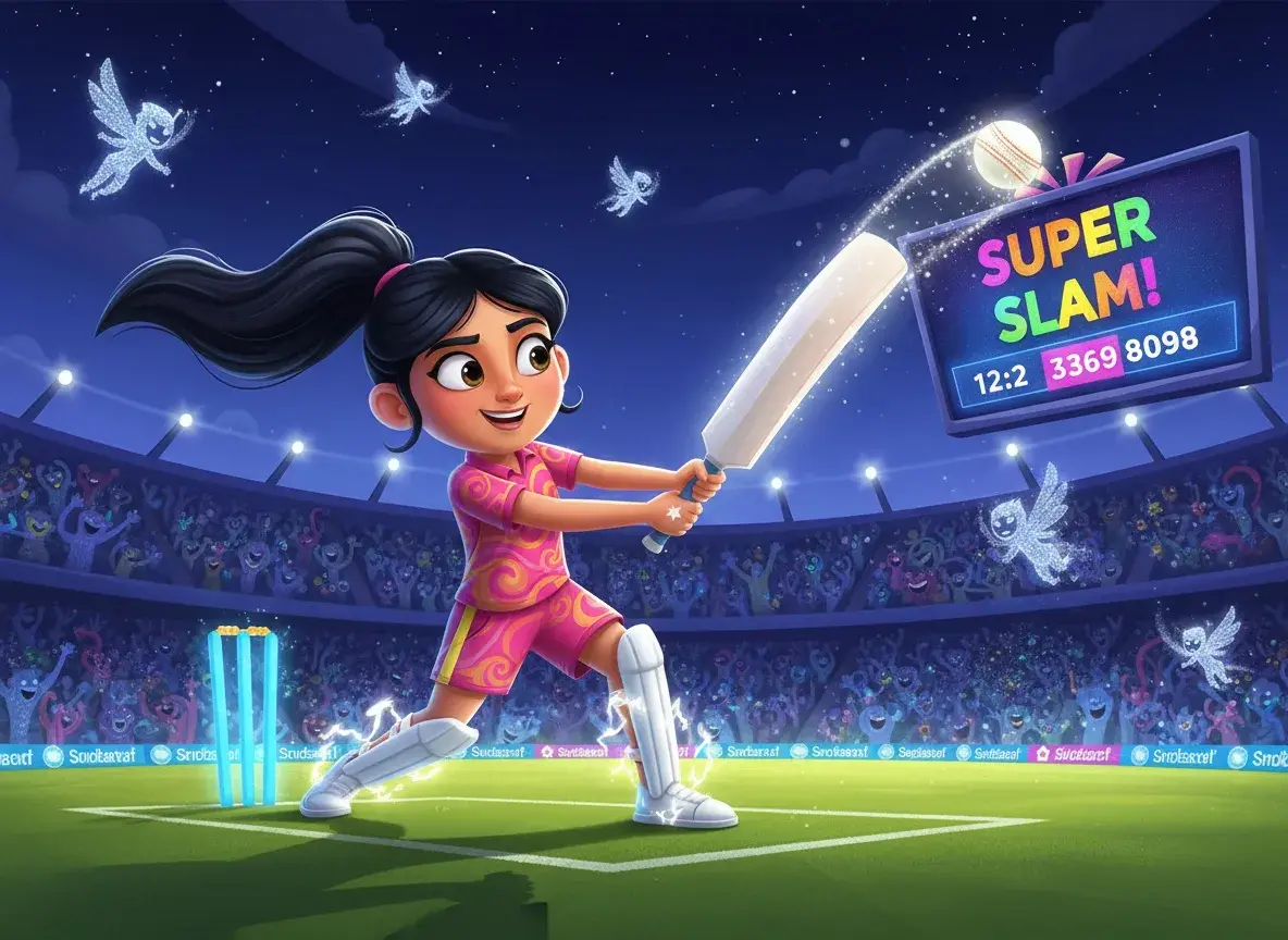 Safa's Midnight Cricket Dream - undefined - StoryBee AI