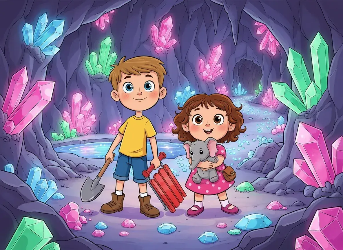 Finn and Nora's Crystal Quest - StoryBee AI