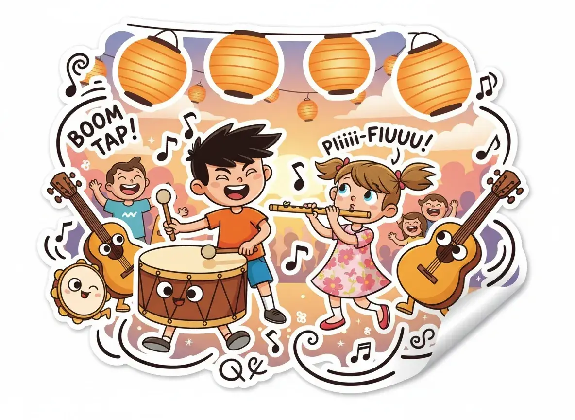 Miko y Minny y la Fiesta de los Sonidos - undefined - StoryBee AI