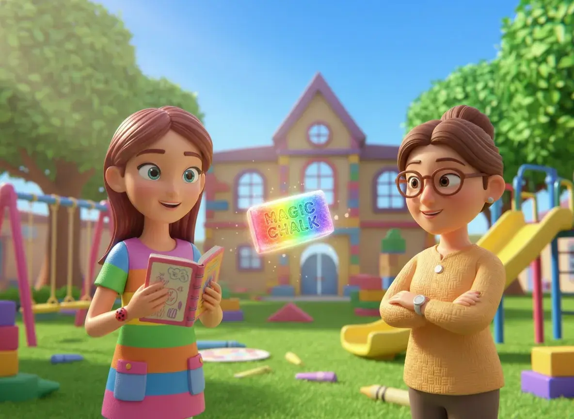 Saira and the Whispering Chalk - StoryBee AI