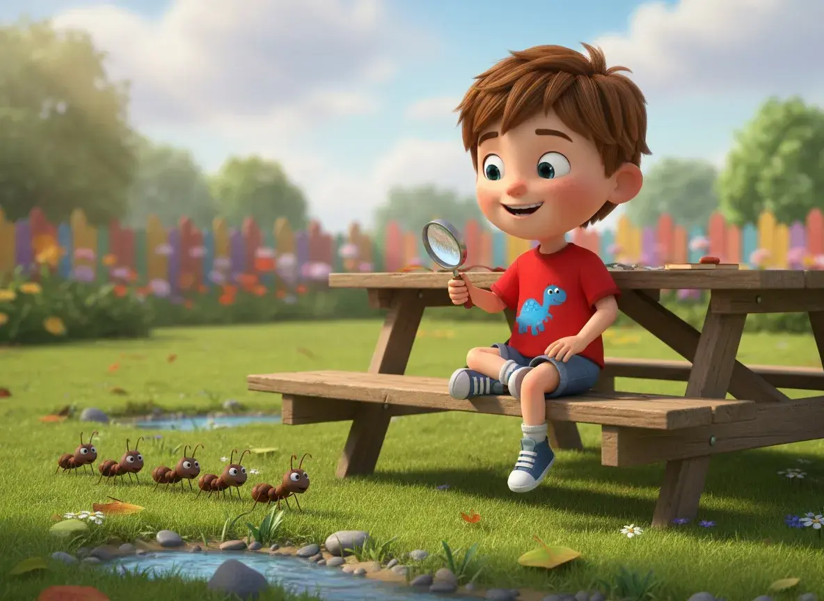 رحلة النملة إلى جبل الفتات العظيم - undefined - StoryBee AI