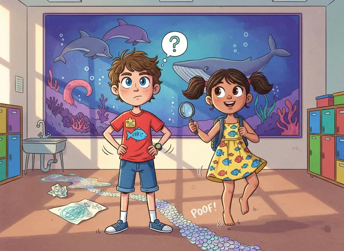 The Mystery of the Missing Finny Friend - undefined - StoryBee AI