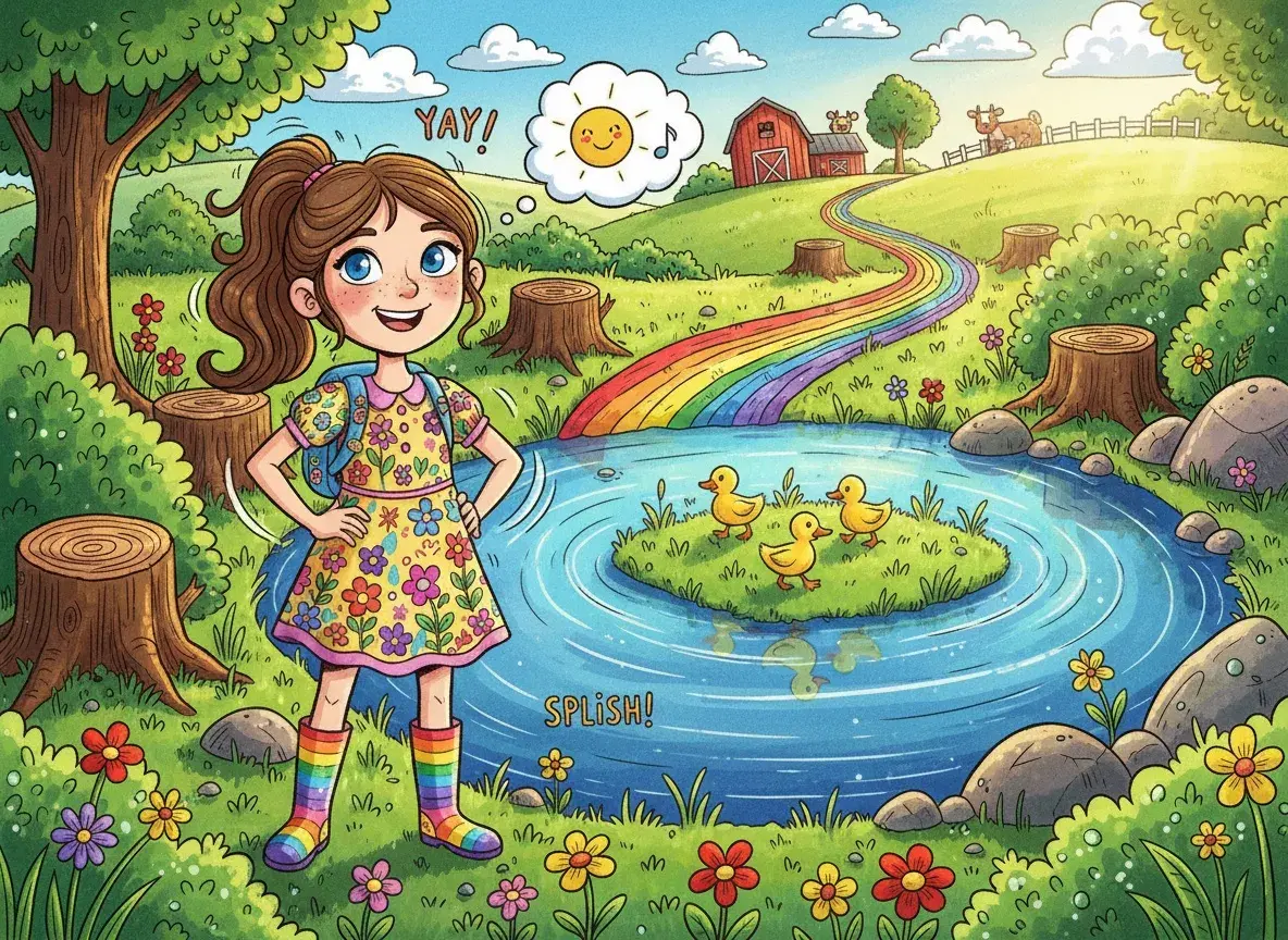 زهرة الخشخاش ومغامرة الألوان المائية - undefined - StoryBee AI