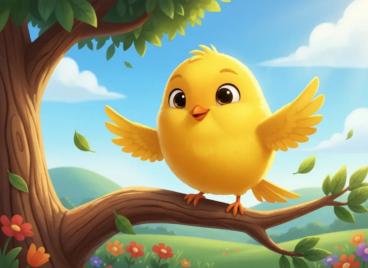 छोटा पंछी और हवा का खेल - StoryBee AI