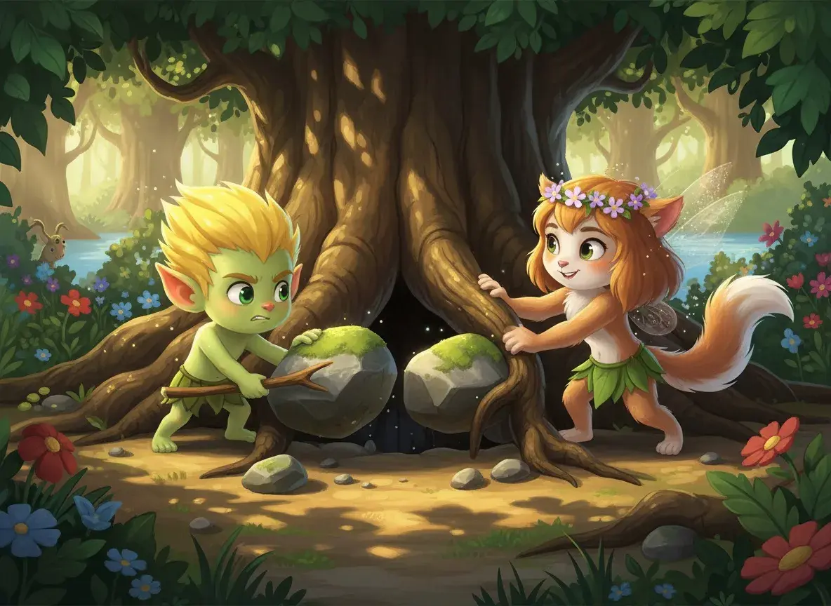 The Curious Case of the Sparkling Stream - undefined - StoryBee AI