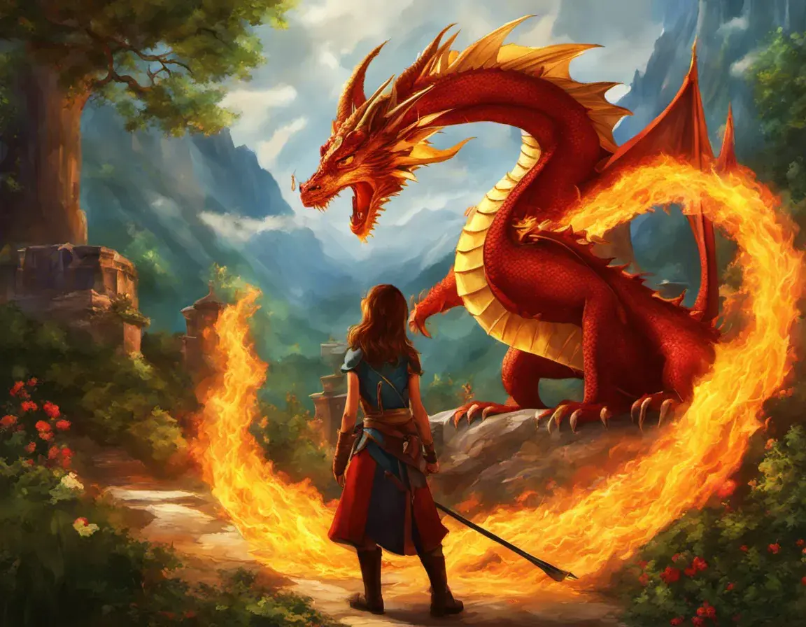 Zoey, the Scholarly Fire-Dragon - StoryBee AI Zoey, the Scholarly Fire-Dragon - StoryBee AI